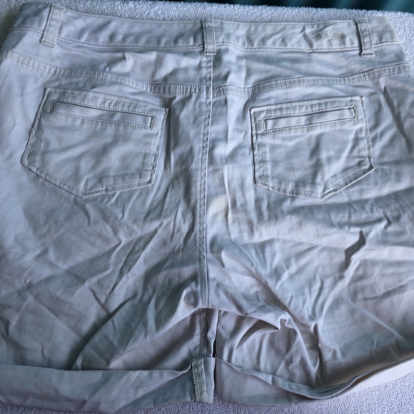 Calvin Klein White Bermudas Lightweight Cotton Casual Size 8 - Picture 7 of 16